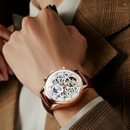Reloj de Cuarzo Elegante para Hombre con Diseño Moderno