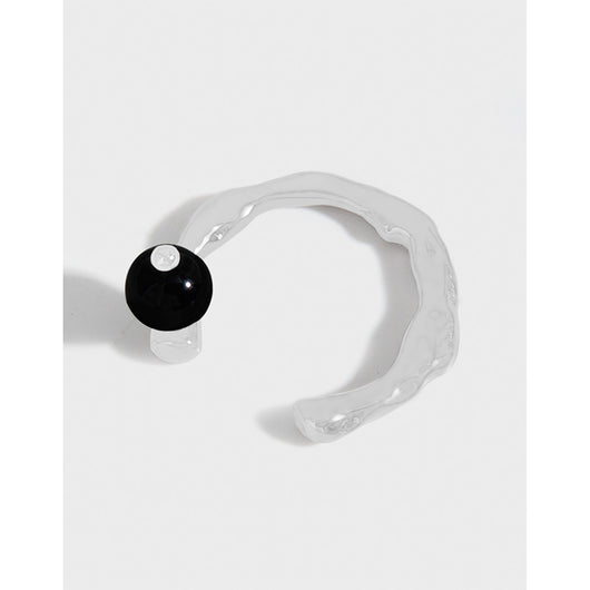 Anillo de Ónix Negro Geométrico Irregular - Lujo Minimalista - Image 10