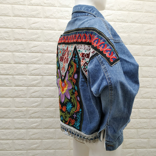 Blusa Retro Bordada Estilo Nacional - Manga Larga Clásica para Mujer - Image 10
