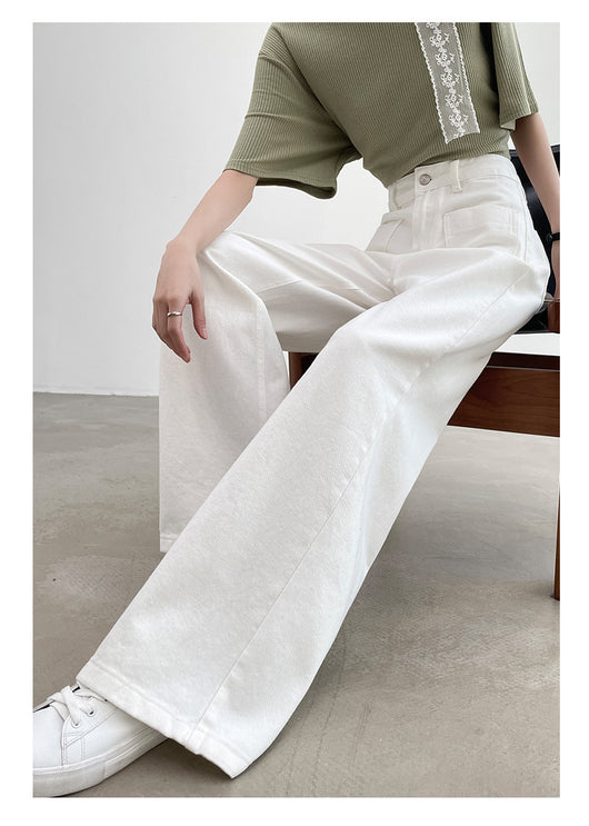 Pantalón Recto Holgado de Cintura Alta con Efecto Adelgazante - Image 24