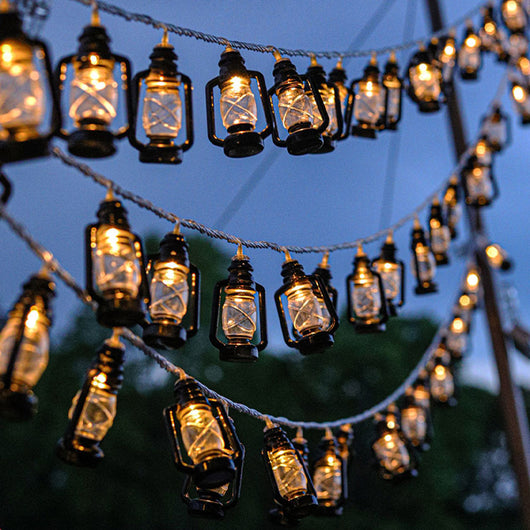 Luces LED Estilo Linterna Retro - Guirnalda Decorativa a Batería para Fiestas y Jardín - Image 19