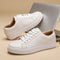 Breathable Genuine Leather Shoes with Thick Sole - British Casual and Sporty Style