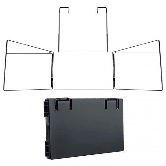 Espejo de Maquillaje Telescópico Plegable de Tres Caras - Image 4