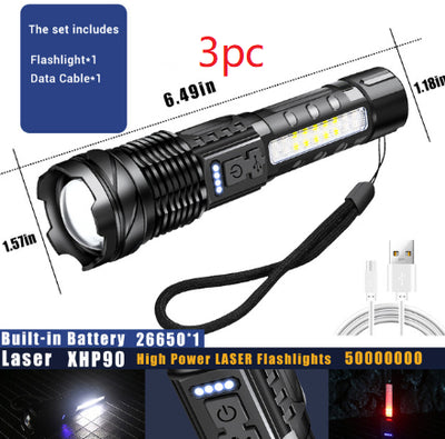 Linterna LED Láser Blanca Impermeable de Alta Potencia - Image 9