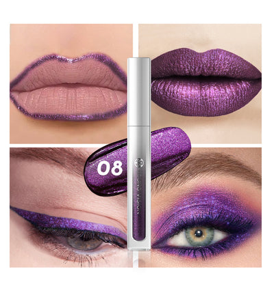 Paleta de 8 Colores: Sombras y Brillos Labiales Resistentes - Image 37