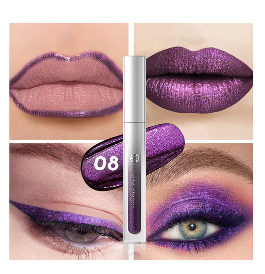 Paleta de 8 Colores: Sombras y Brillos Labiales Resistentes - Image 37