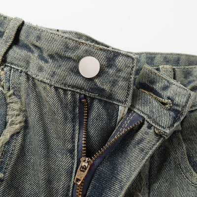 Pantalones Vaqueros Desgastados con Personalidad para Hombre - Image 8