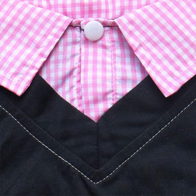 Traje de Gala con Cuello Puntiagudo a Cuadros para Perros - Image 5