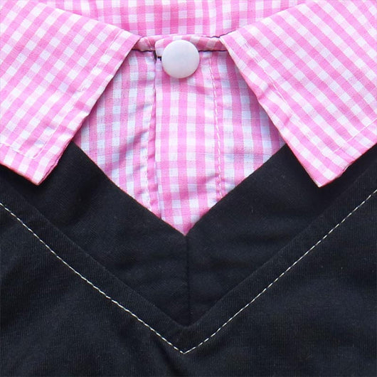 Traje de Gala con Cuello Puntiagudo a Cuadros para Perros - Image 5