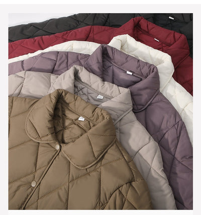Chaqueta Acolchada Suelta de Algodón para Mujer - Diseño Ligero y Moderno - Image 13