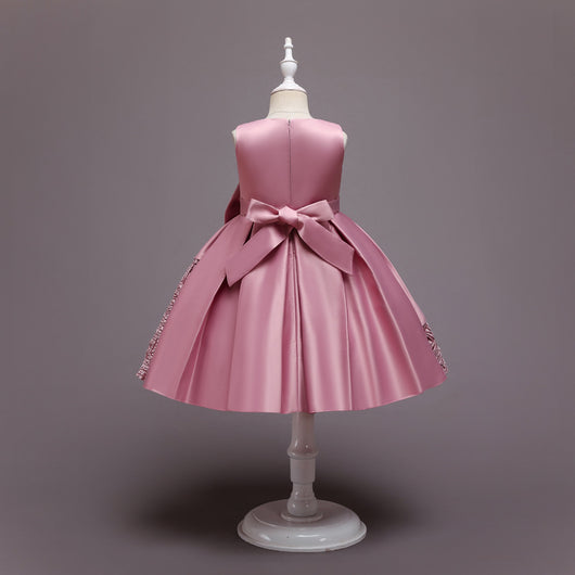 Vestido Princesa Niña Colores Lisos - Ideal para Cumpleaños y Eventos - Image 25