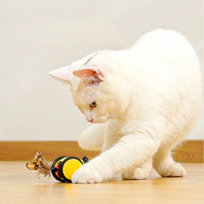 Juguete Interactivo Eléctrico para Gatos - Abejita Móvil con Plumas y Movimiento Aleatorio - Image 7