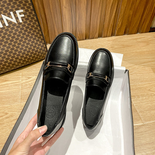 Zapatos de Cuero Suave Estilo Británico para Mujer - Image 3