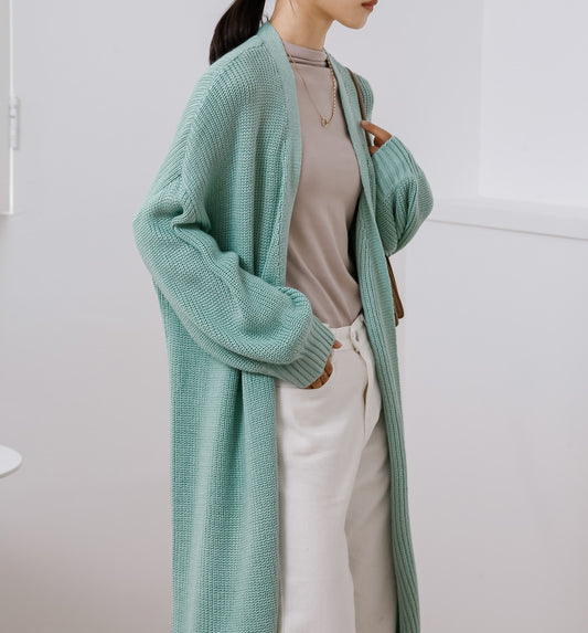 Cardigan Tejido Holgado y Cómodo - Chaqueta Casual Versátil