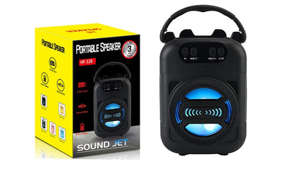 Parlante Bluetooth Multifunción Portátil con Micrófono, Lector de Tarjetas y Radio - Image 7