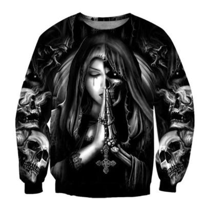 Sudadera 3D Calavera Anime Halloween - Image 8