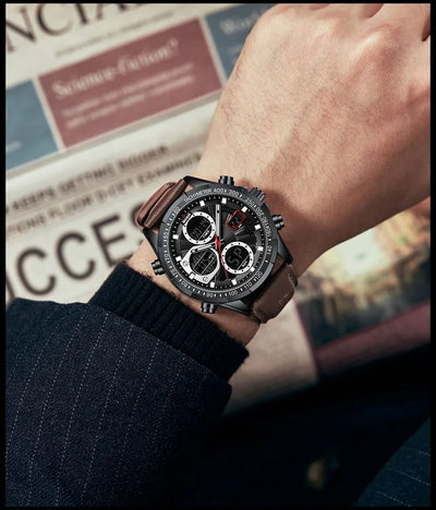 Reloj de Pulsera Deportivo para Hombre con Correa de Cuero PU - Image 28
