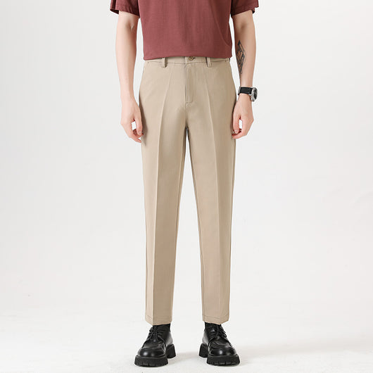 Pantalones Casuales Elásticos Slim Fit Lujo Ligero para Hombre - Image 9