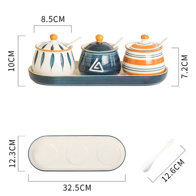 Juego de Recipientes de Cerámica para Condimentos de Cocina - Image 29