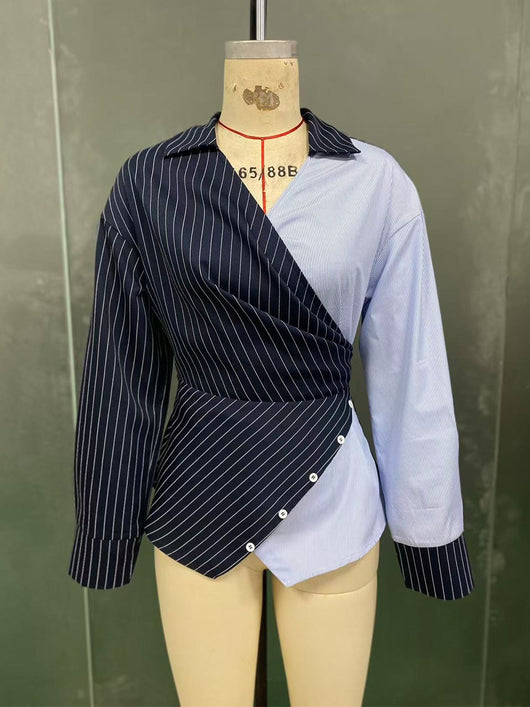 Traje Ejecutivo con Contraste: Camisa Manga Larga y Pantalón Recto - Image 19