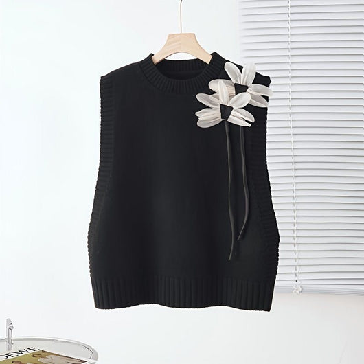 Conjunto de 3 Piezas: Chaleco Tejido con Moño, Camisa y Pantalón Casual - Image 19