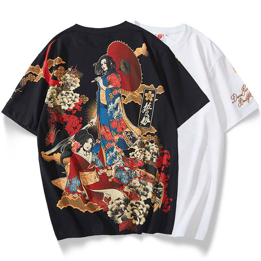 Cardigan Estilo Chino con Estampado Ukiyo-e - Image 9