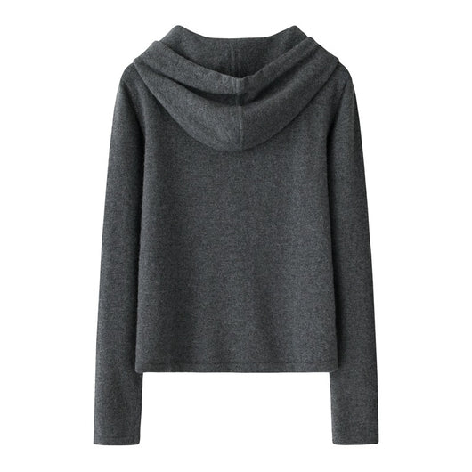 Suéter de Cachemira con Capucha Personalizado para Mujer - Image 4