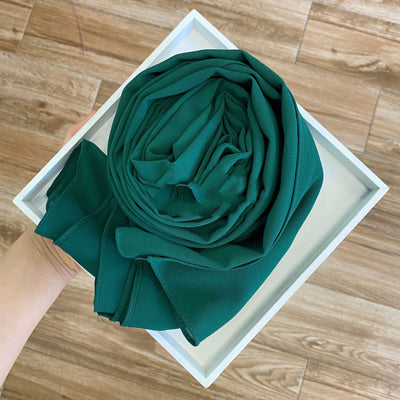 Pañuelo Hijab de Gasa Perlada Liso para Mujer - Image 21