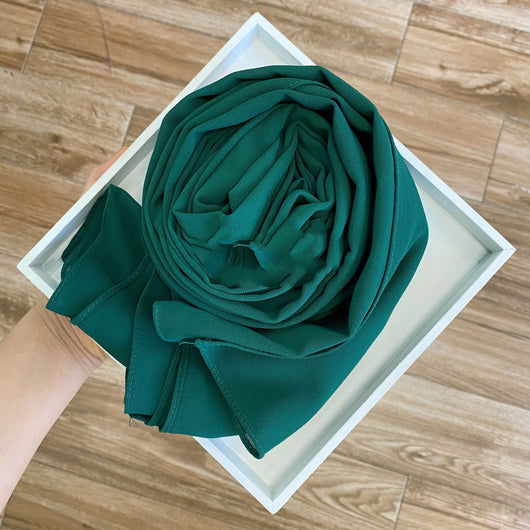 Pañuelo Hijab de Gasa Perlada Liso para Mujer - Image 21