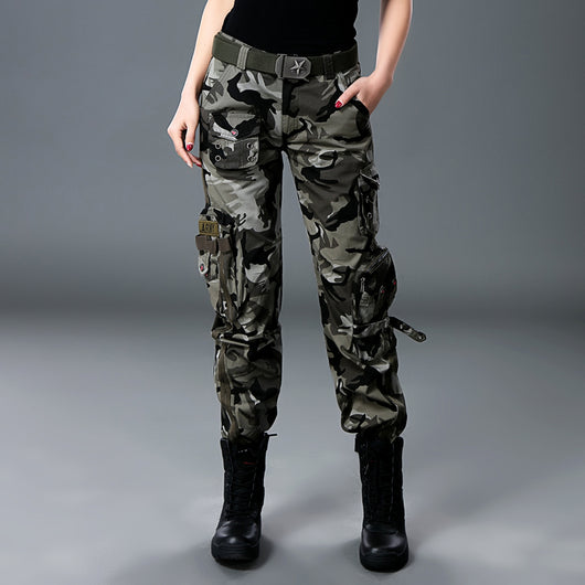 Pantalones de Trabajo Rectos Cintura Alta Holgados para Mujer - Image 5