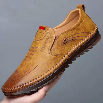 Zapatos Casuales de Cuero Suave para Hombre - Versátiles y Cómodos - Image 3