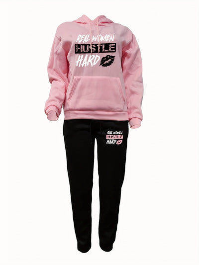 Sudadera Plus Velvet con Estampado - Conjunto Deportivo Casual - Image 4