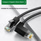 Cabo de Rede Gigabit Preto Cotovelo 1M