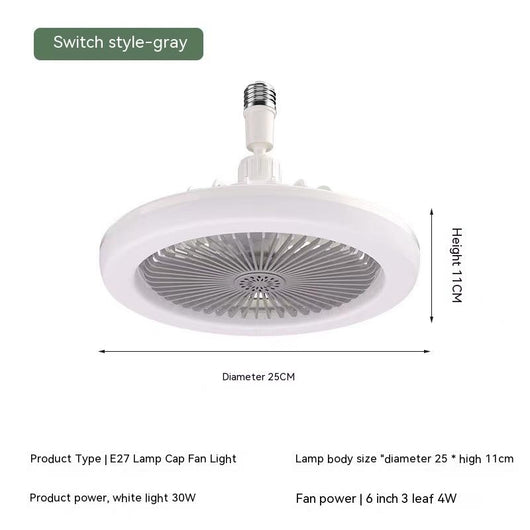 Lámpara Ventilador Aromaterápica E27 con Control Remoto para Dormitorio - Image 9