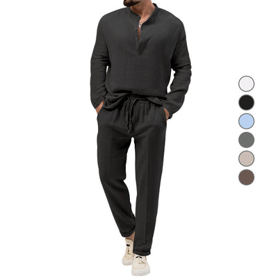 Conjunto Casual de 3 Piezas: Camiseta Manga Larga, Camisa y Pantalones - Image 4