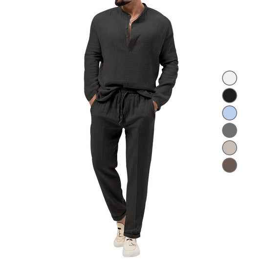 Conjunto Casual de 3 Piezas: Camiseta Manga Larga, Camisa y Pantalones - Image 4