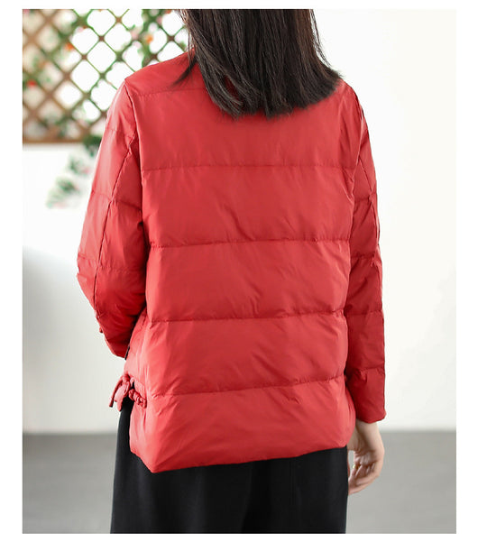 Chaqueta Acolchada Corta para Mujer con Bordado - Image 14