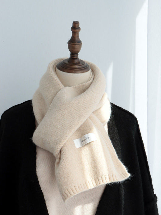 Bufanda Cálida de Color Liso para Mujer - Otoño e Invierno - Image 16