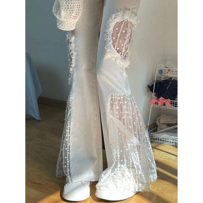 Pantalones Acampanados Cintura Alta para Otoño - Image 9