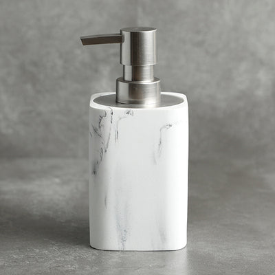 Juego de Baño Cuatro Piezas Estilo Nórdico con Mármol en Resina - Image 6