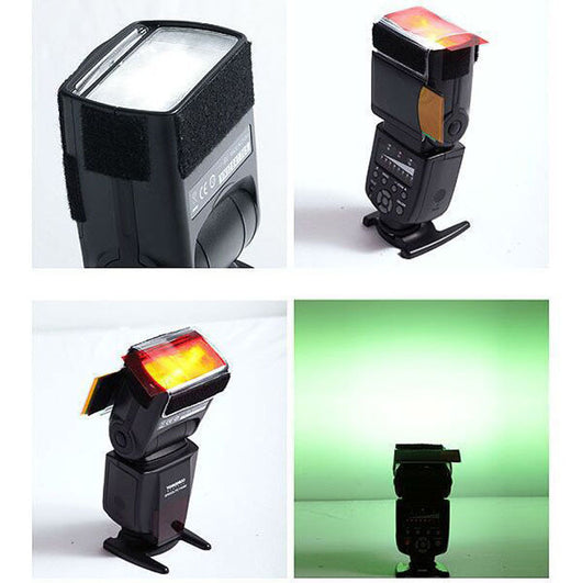 Kit de 12 Filtros de Gel de Color para Flash de Estudio con Difusor Suave - Image 8