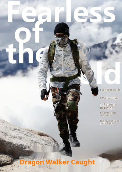 Abrigo Táctico Camuflaje Polar Impermeable para Hombre - Image 15
