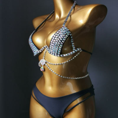 Traje de Baño Diamante con Tassel y Soporte Reforzado - Image 14