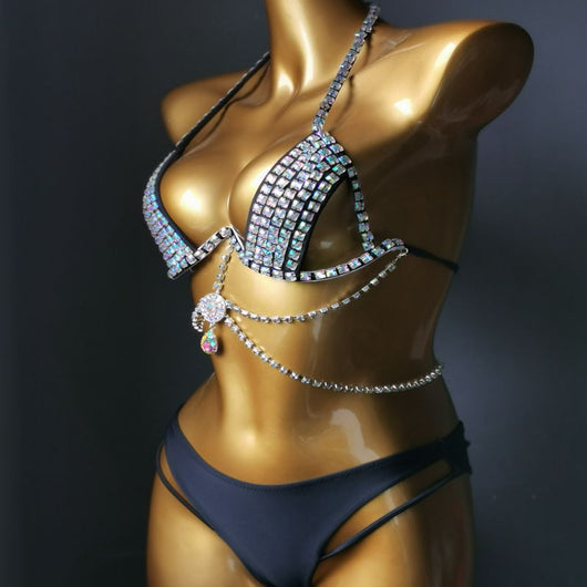 Traje de Baño Diamante con Tassel y Soporte Reforzado - Image 14