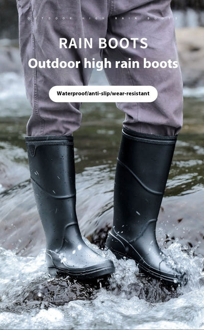 Botas de Lluvia Altas para Construcción - Zapatos Protectores Impermeables Antideslizantes - Image 18