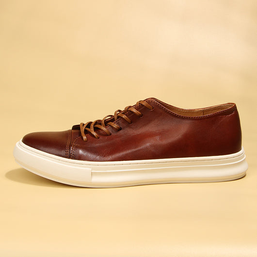 Zapatos Casuales de Cuero Vintage Efecto Gastado - Image 15