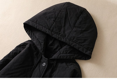 Abrigo Acolchado Elegante Oversize con Capucha para Tallas Grandes - Image 25