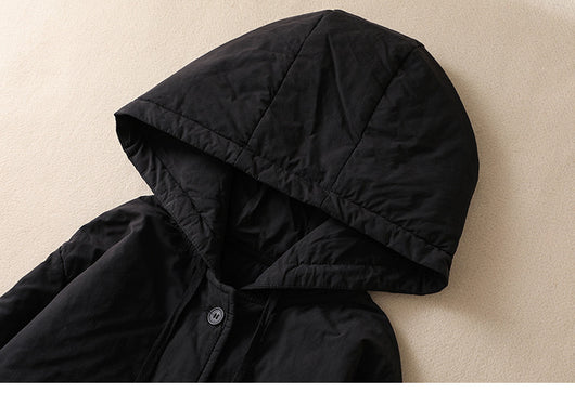 Abrigo Acolchado Elegante Oversize con Capucha para Tallas Grandes - Image 25
