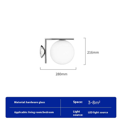 Lámpara de Pared de Cristal para Dormitorio y Pasillo - Image 7