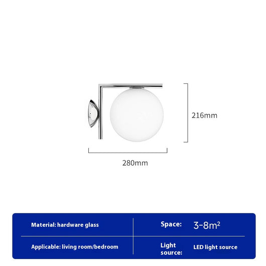Lámpara de Pared de Cristal para Dormitorio y Pasillo - Image 7